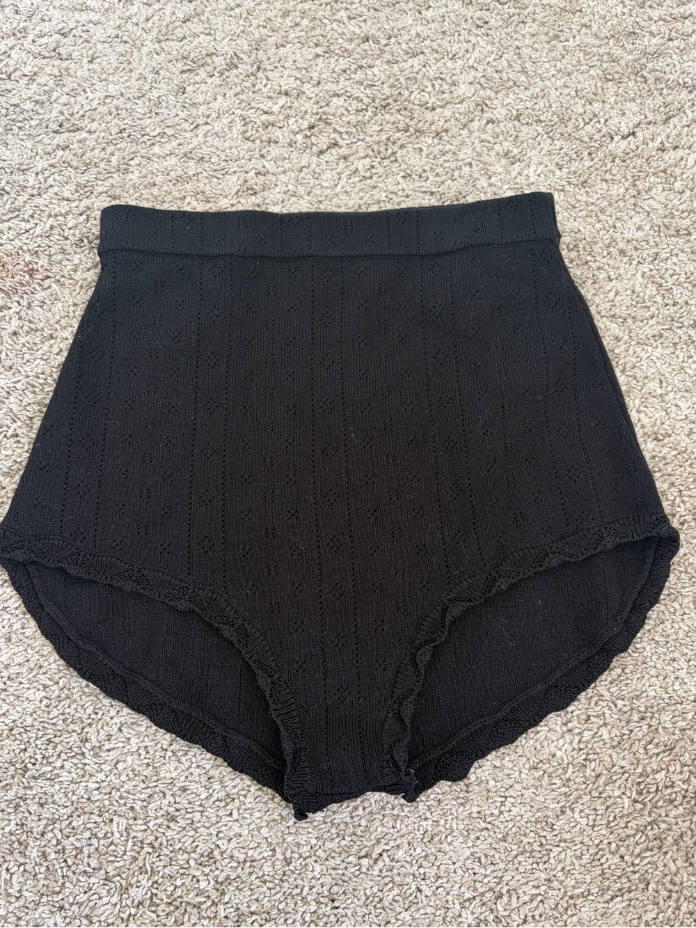 Zara pointelle knit bloomer shorts, S